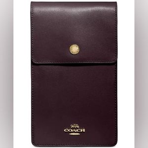 Coach Snap Phone Leather Crossbody